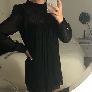 Ruffle shoulder Zara dress